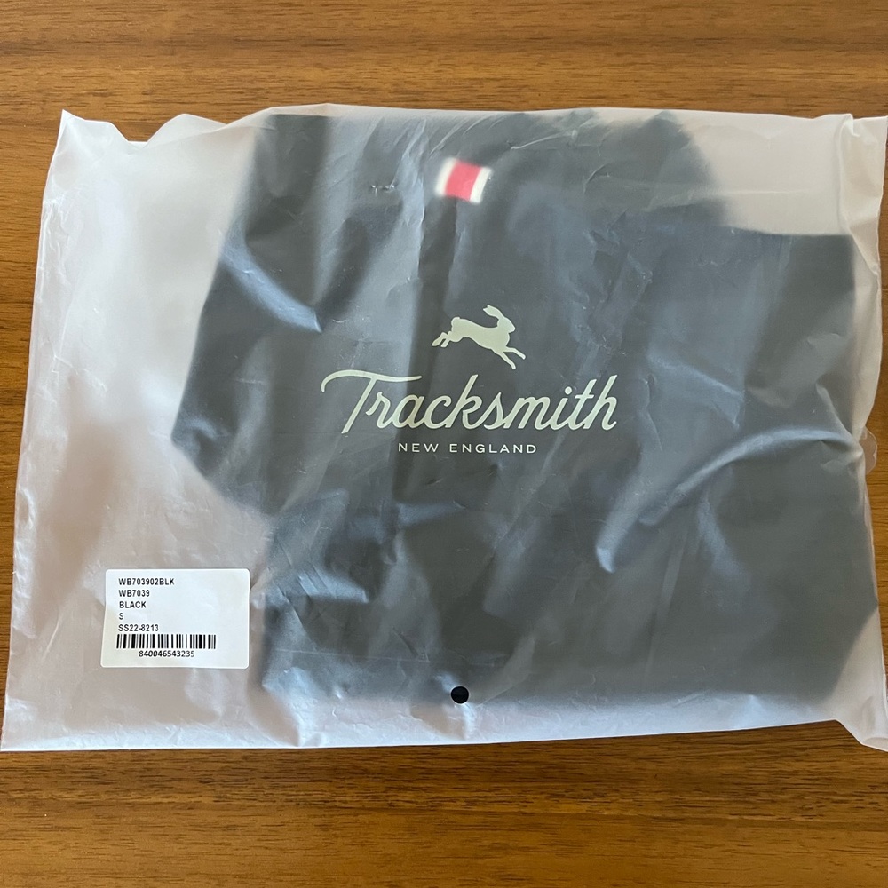 Tracksmith Allston black tights, size small